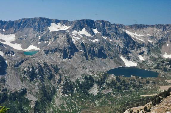 Nossa primeira visão do lado de lá da montanha, no Grand Teton National Park, no Wyoming, nos Estados Unidos
